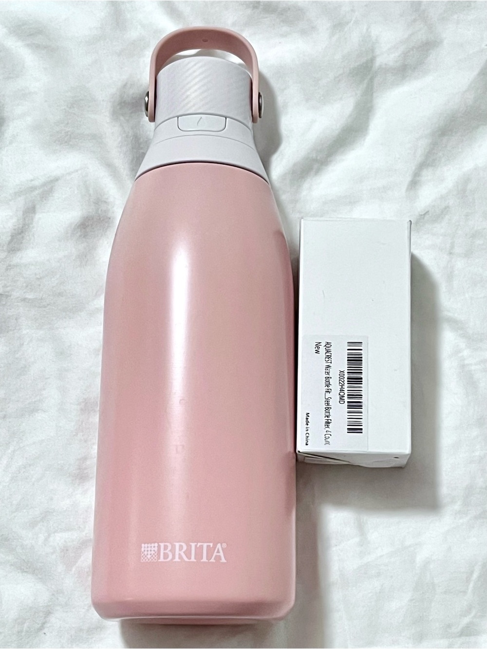 Brita Stainless Steel Filtering Water Bottle 32oz PLUS Replacement Filters